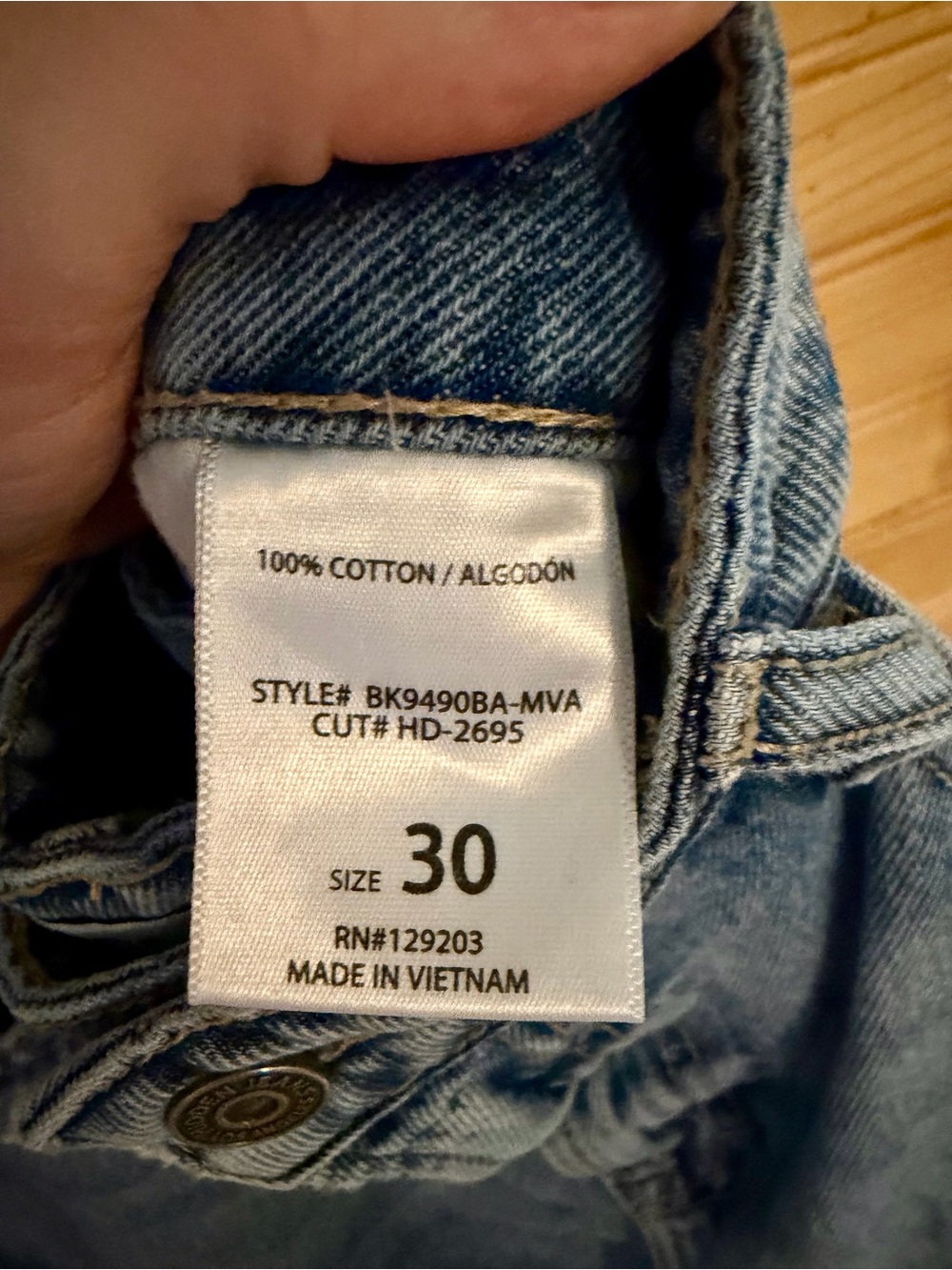 Los Angeles Light Blue Barrel Denim Jeans - Picture 5 of 5